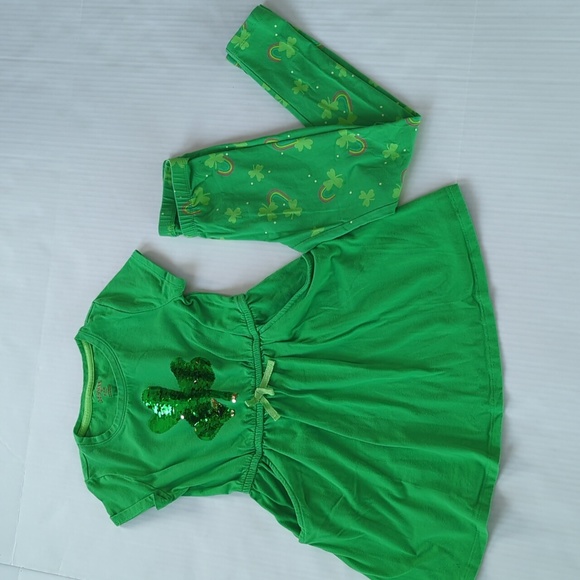 (13) Lot Bundle of Little Girls Clothes Size M 7/8 Green Blue Halloween - Picture 15 of 16